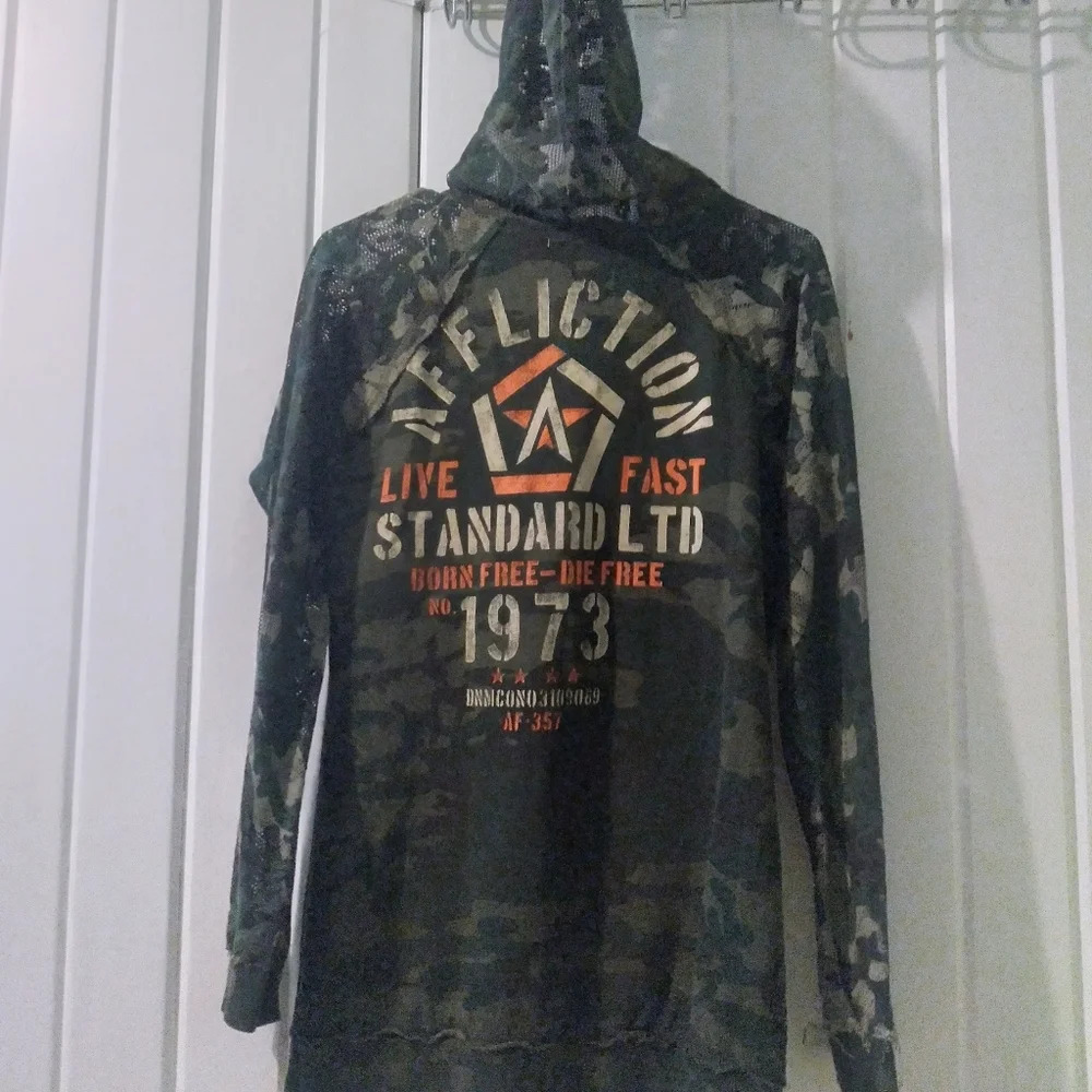 Affliction hoodie-medium like new
